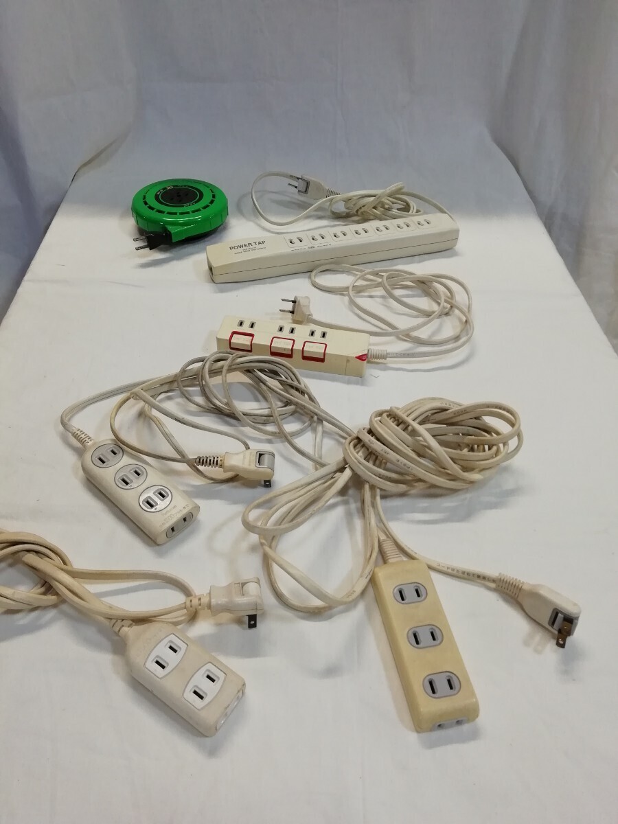 g_t P334 延長コード テーブルタップ 6点まとめ売り 電源タップ 配電 電化製品 現状 動作未確認 中古拍卖