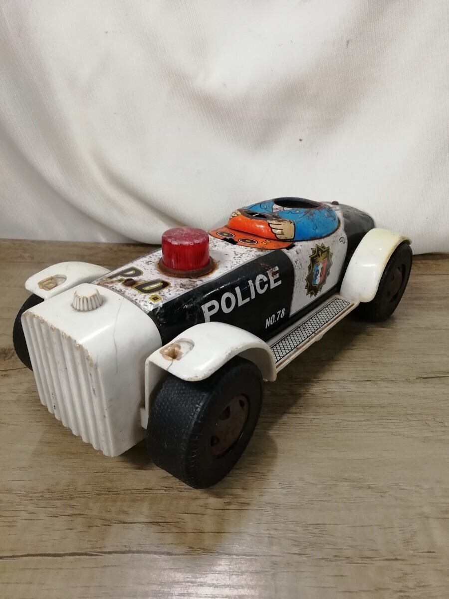 g_t N961 ジャンク! マスダヤ デコちゃんパトカー ブリキのおもちゃ ヴィンテージ 増田屋 昭和レトロ 現状 JUNK拍卖
