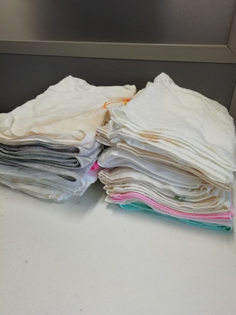 g_t M891 未使用 シミ汚れあり フェイスタオル ハンドタオル 36枚まとめ売り 現状 ウエス 磨き布 雑巾 中古拍卖