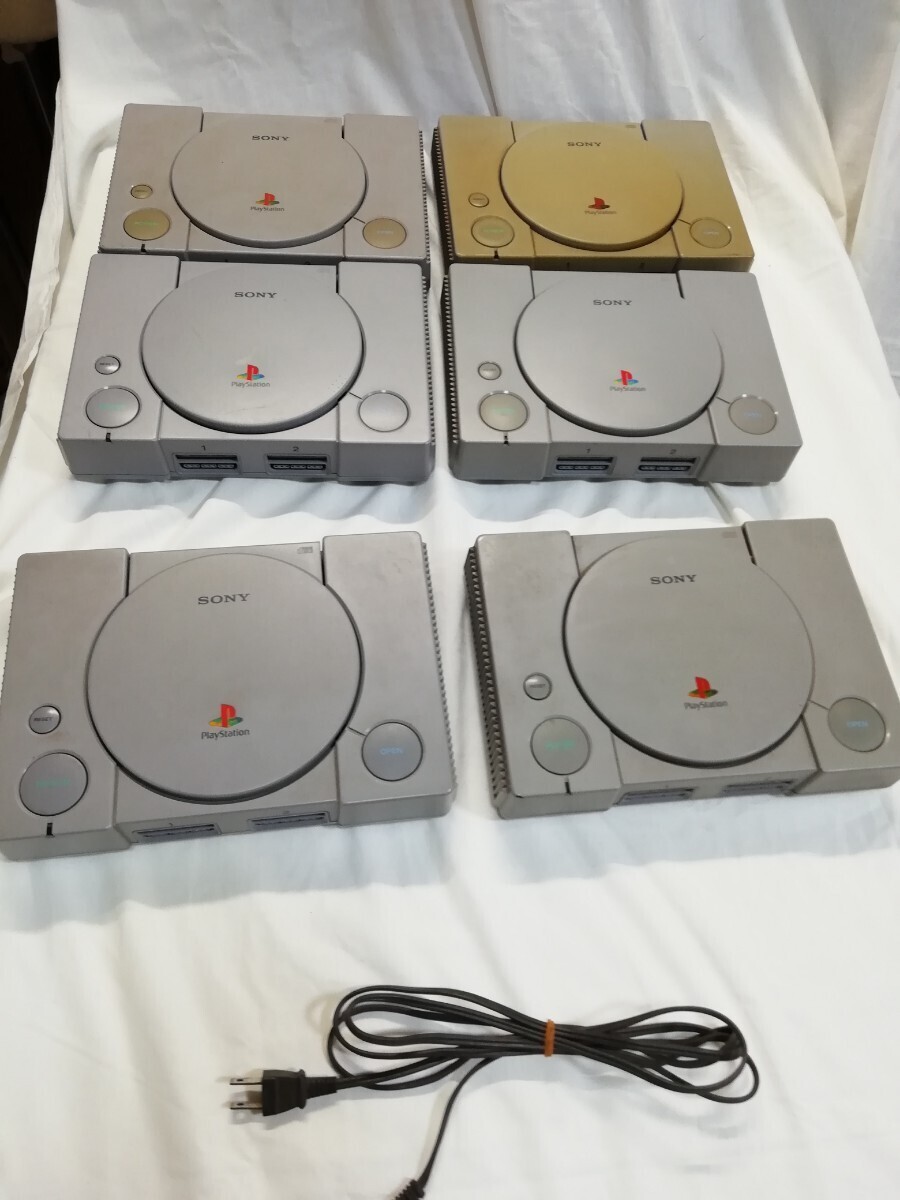 g_t P339 ジャンク! SONY プレイステーション PlayStation 6点 PS1 SCPH-5000 5500 7000 動作未確認 レトロゲーム JUNK拍卖