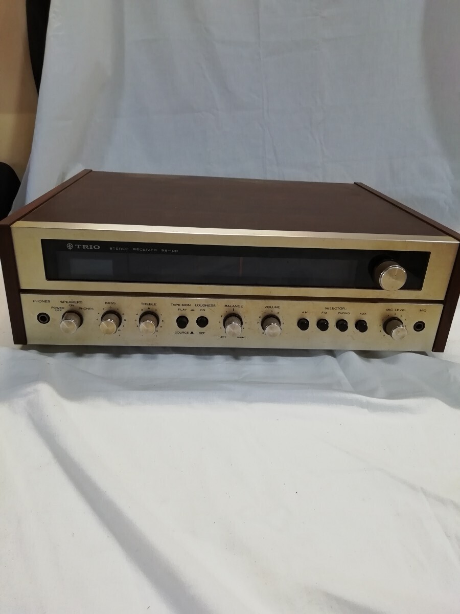 g_t P337 ジャンク! TRIO ステレオレシーバー SS-100 オーディオ機器 チューナー トリオ ケンウッド KENWOOD 昭和レトロ JUNK拍卖