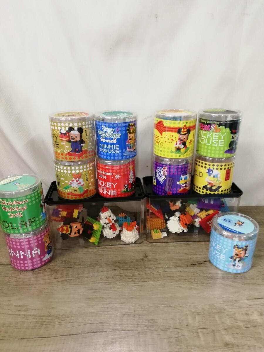 g_t N960 ディズニー ナノブロック 11点まとめ売り 組み立て済み 1点未組立 Disney 現状 中古拍卖