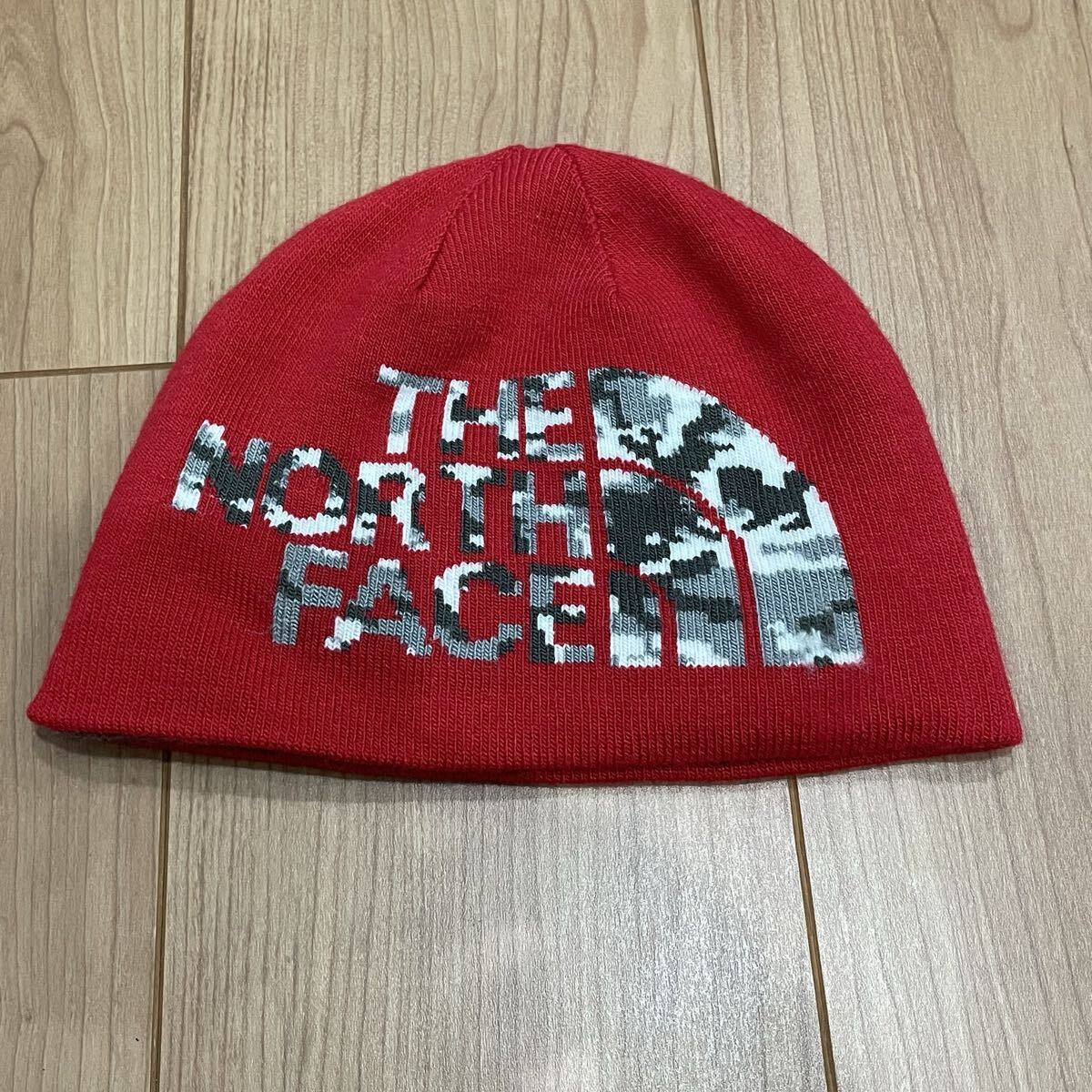 THE NORTH FACE ノースフェイス ニットキャップ ニット帽 子供用 リバーシブル拍卖