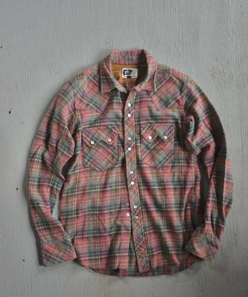 USA製 Engineered Garments エンジニアードガーメンツ チェック柄 ネル ヴィンテージ ウエスタン シャツ 長袖 XS 拍卖
