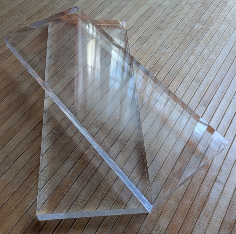 25ミリ厚 160x400  厚物 透明アクリル板 中古拍卖