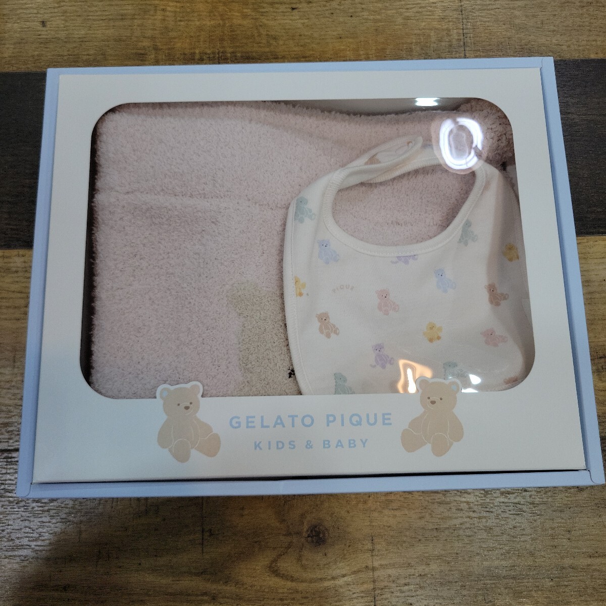 №9311 未使用 開封有 KIDS AND BABY ジェラートピケ ブランケット&スレイ拍卖