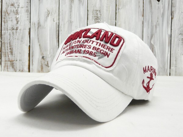 OAKULAND Low CAP ローキャップ ホワイト 送料\450 男女OK メンズ レディース サイズ調整可拍卖