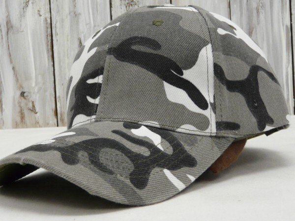 迷彩 カモフラージュ CAP ローキャップ グレー 送料\450男女OK拍卖