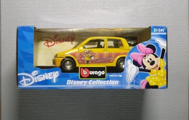 未使用品【ディズニー】ミニーマウス 1/24 ブラーゴ フィアット チンクエチェント FIAT拍卖