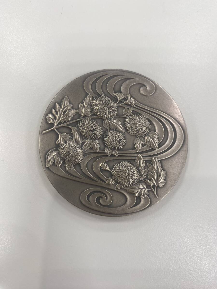 純銀メダル 御在位六十年記念貨幣発行記念 造幣局 SILVER1000 26(タ)拍卖