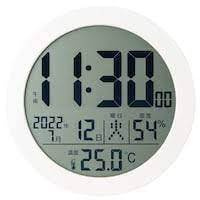 ニトリ 電波 デジタル掛け置き兼用時計 白色 拍卖