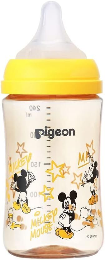 Pigeon ピジョン 母乳実感 240mL 哺乳瓶 3か月頃から用 ミッキーマウス M Y字型拍卖