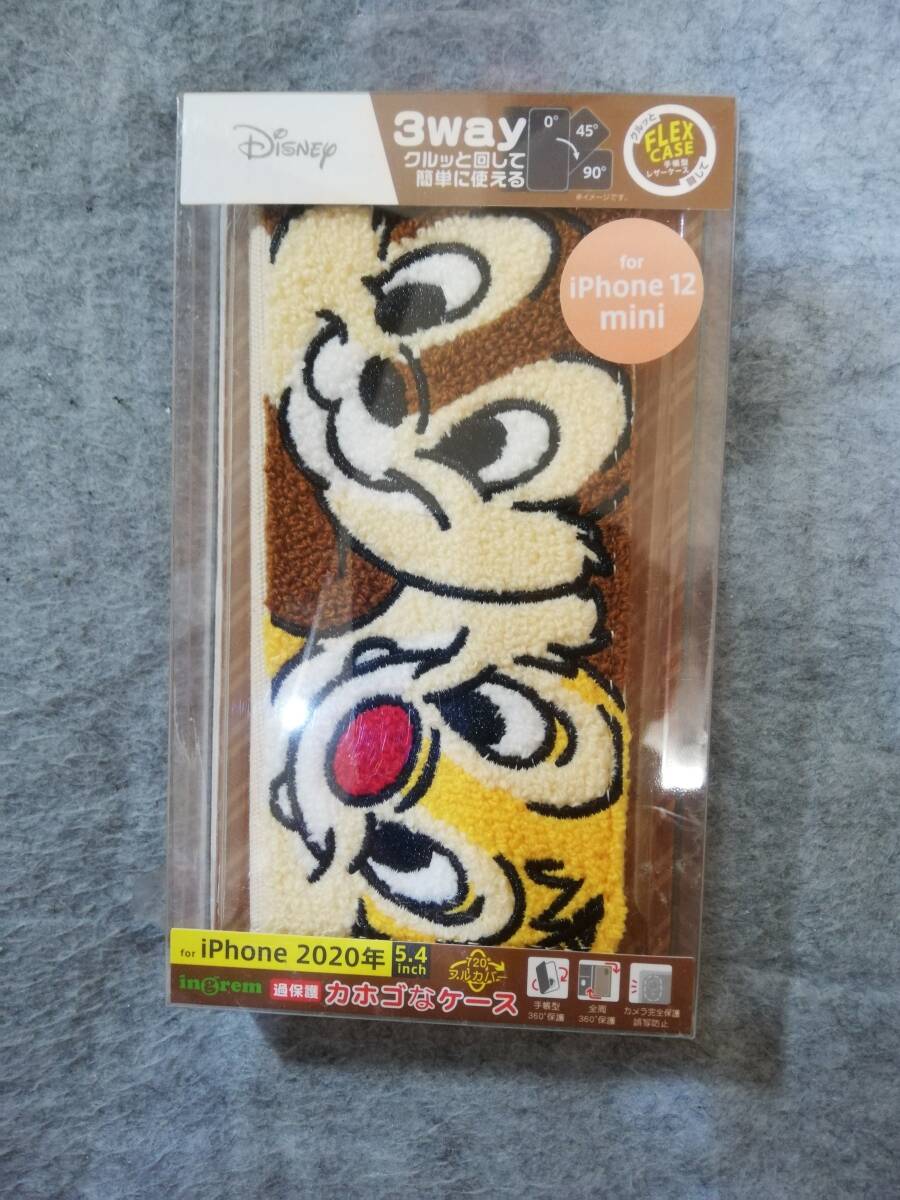 イングレム ディズニースマホケース iPhone 12 mini用 5.4インチ 布地拍卖