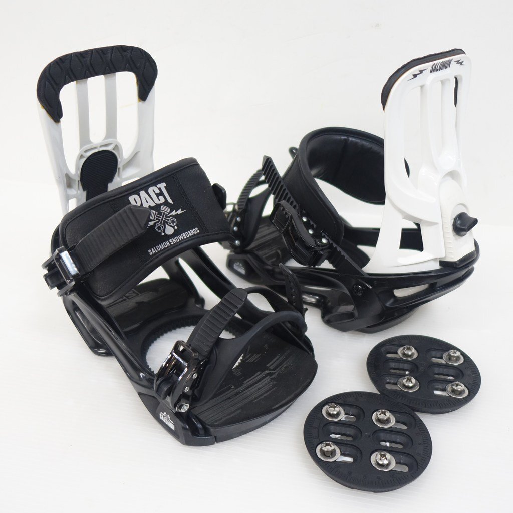 中古 2018-2019 SALOMON PACT Mサイズ スノーボードビンディング サロモン パクト バインディング 39830-2拍卖