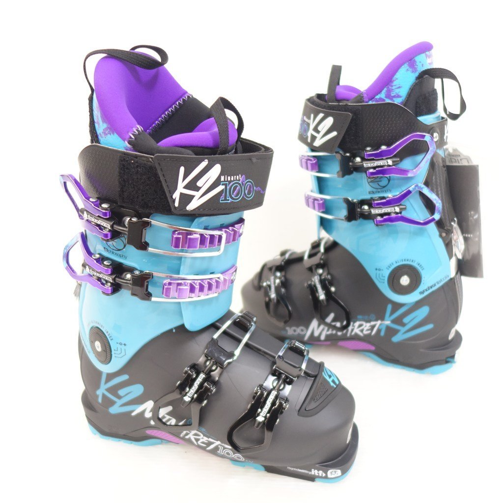 未使用 2018-2019 K2 MINARET 100 LV ケイツー ミナレット レディース22-22.5cm/ソール長266mm ブーツ スキー 39955-1拍卖
