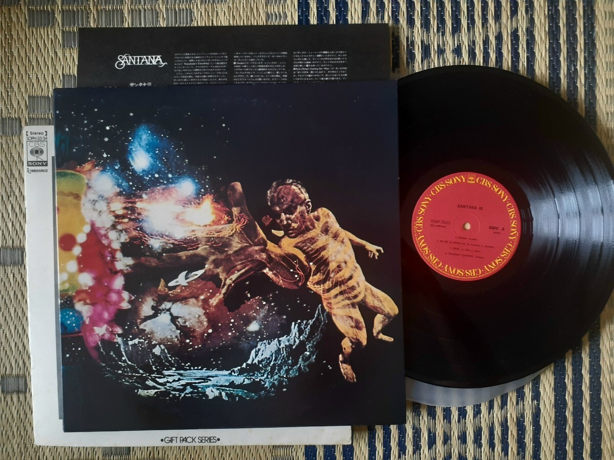 〈ロック〉サンタナSantana/サンタナⅢ(CBSソニー20AP2063)1971年見開き★オマケ~GIFT PACK付属の6枚12pブックレット付(今野雄二解説◎)拍卖