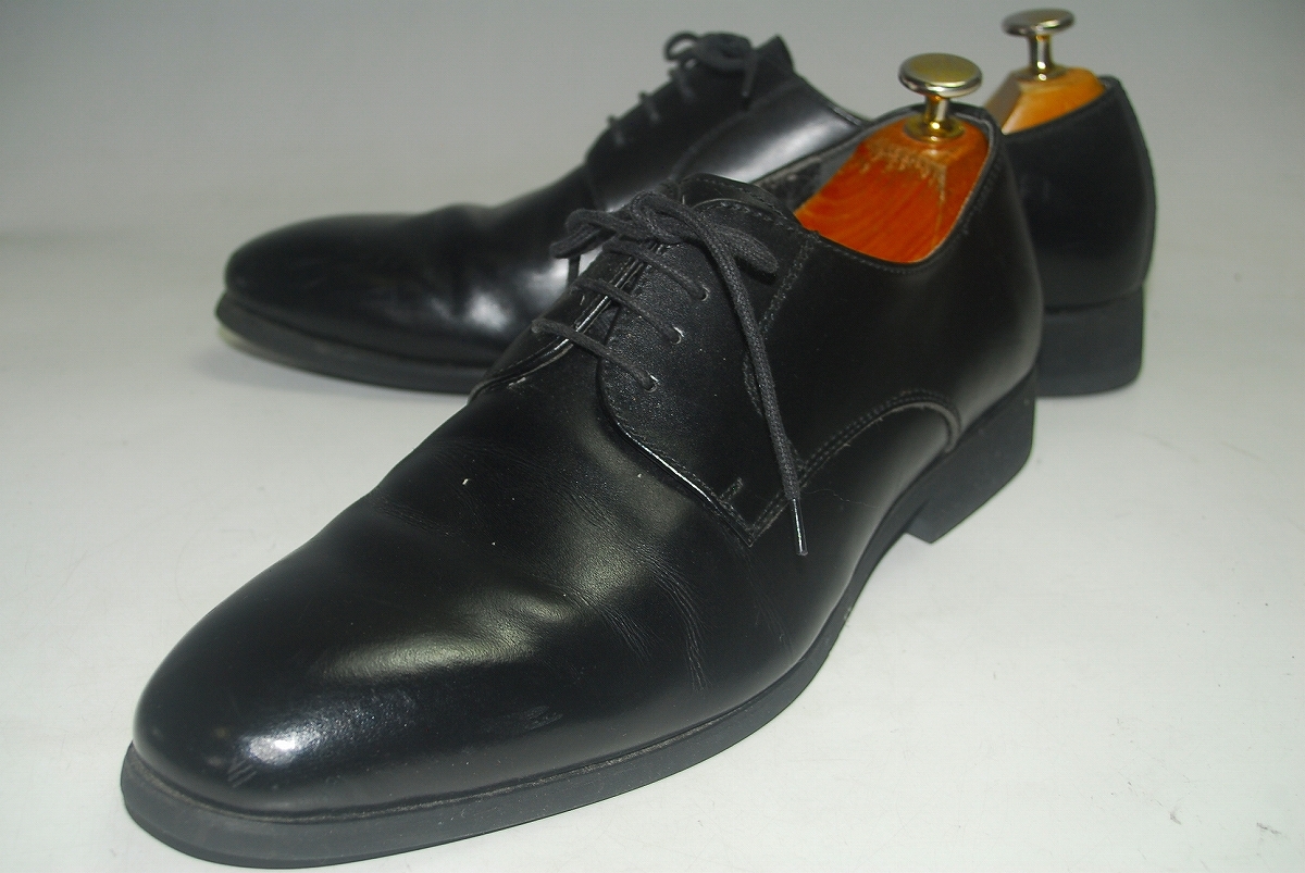 ATX2574/最終価格!他でも出品中!早い者勝ち!高級レザー/日本製/ビジネス/シューズ/良品/黒/26㎝/ロー/履き心地抜群!存在感抜群!拍卖