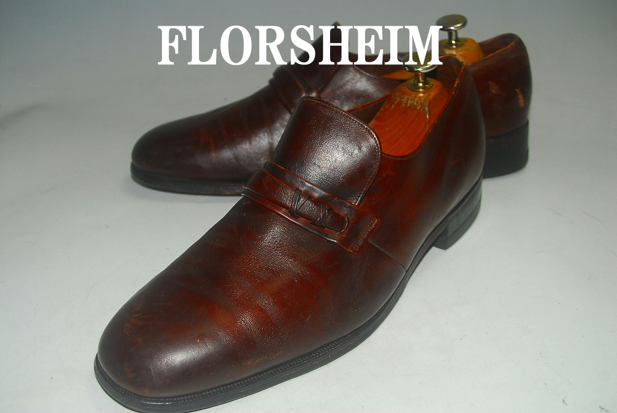 ATX2777/最終値下げ価格!他で出品中!早い者勝ちです!フローシャイム/熟練の職人技巧/28㎝/10D/ロー/高級レザー/ビジネス/Florsheim拍卖