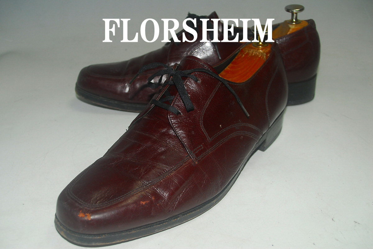 ATX2776/最終値下げ価格!他サイトでもう出品!フローシャイム/Florsheim/熟練の職人技巧/27㎝/9D/ロー/高級レザー/ビジネス/シューズ/革靴拍卖