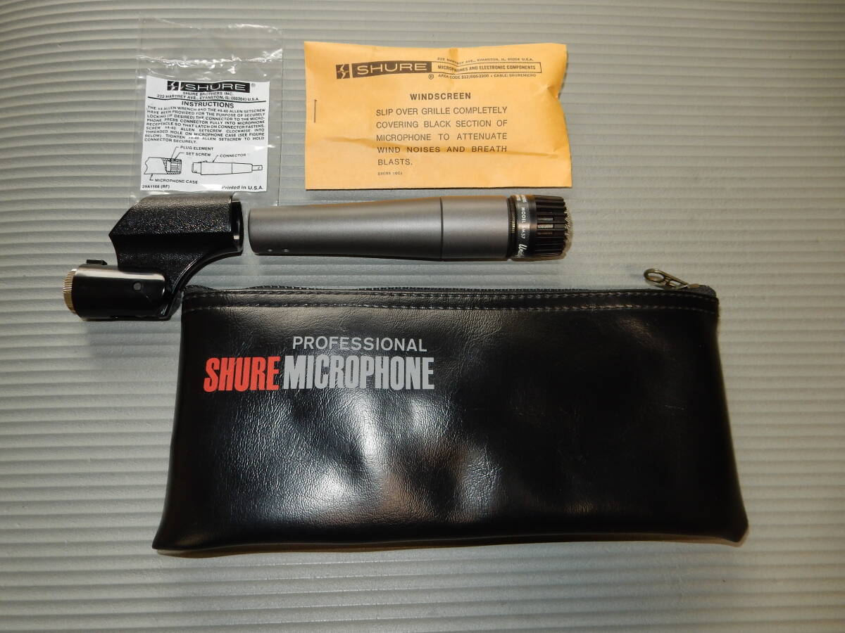 SHURE シュアー ダイナミックマイクロフォン SM57 未使用保管品拍卖
