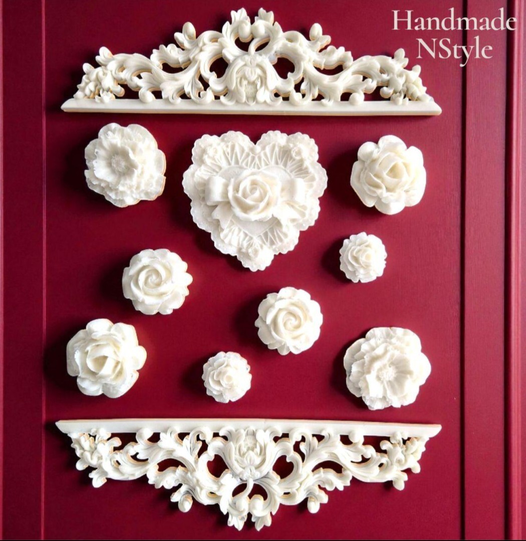 アンティーク飾り DIY 装飾 薔薇 ロココ調レリーフ拍卖