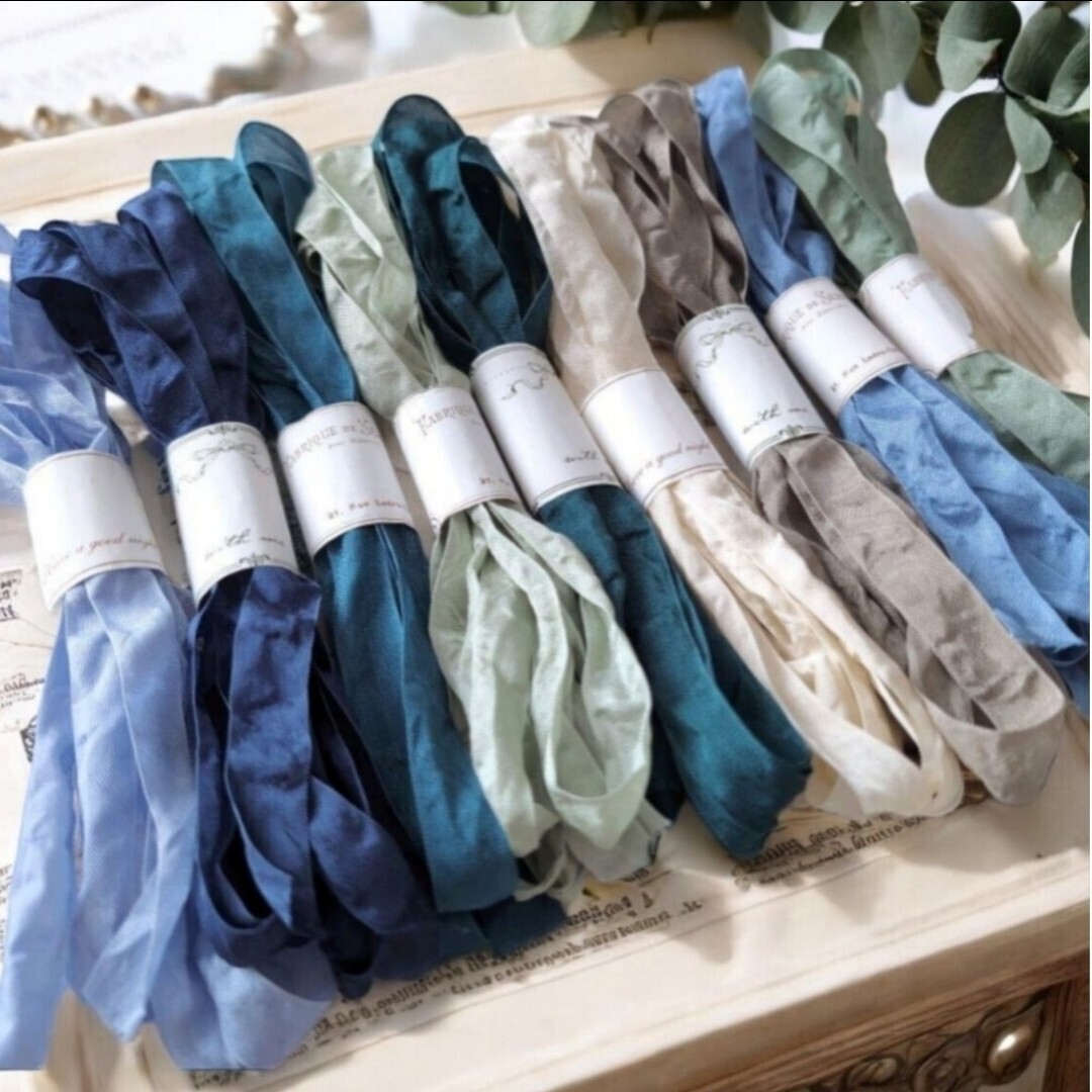 くしゅくしゅリボン 各2m拍卖