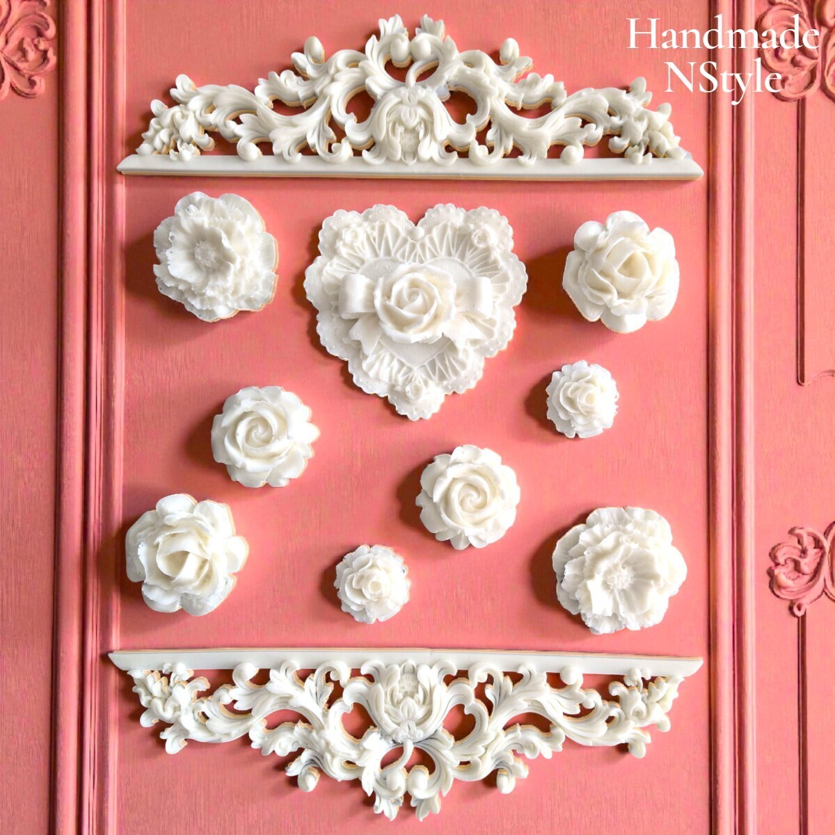 アンティーク飾り DIY 装飾 ロココ調レリーフ セット売り拍卖