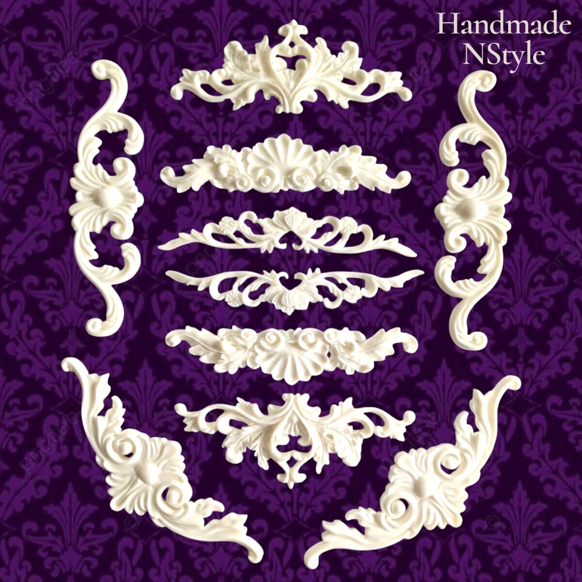 アンティーク飾り DIY 装飾 ロココ調レリーフ拍卖