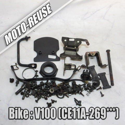 □【アドレスV100 CE11A 2st】純正ショートパーツセット カウスルステー ボルト ナット ビス ヒンジ□K72676拍卖