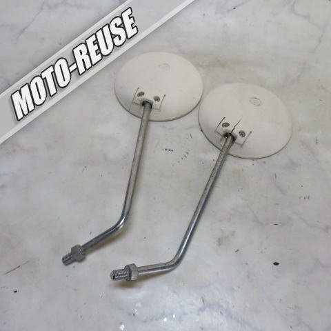 □【YAMAHA ヤマハ】純正ミラー 丸型 白 当時物(PASSOL パッソル パッソーラ MINT 27V 54V )□K72563拍卖