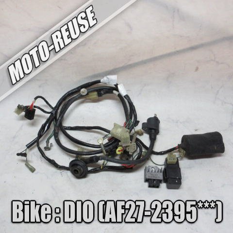 □【スーパーディオ DIO AF27】純正メインハーネス 電装セット CDI/レギュレター/IGコイル/イグナイター「GK8 CF488B」 AF28□K69039拍卖