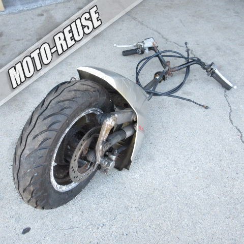 □【LEAD90 リード90 HF05】純正フロント足ASSY ステム/三又/ホイール/ハンドル/ホイール/ブレーキ(GYRO ジャイロ)□K73538拍卖