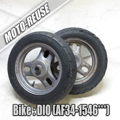 □【LIVE DIO ライブディオ AF34】純正ホイールセット 前後 フロント リア □K75750拍卖