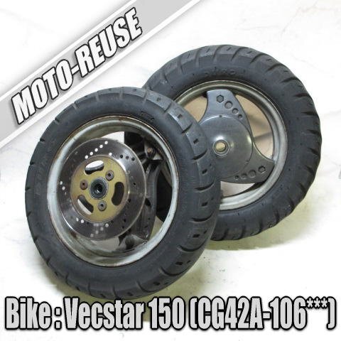 □【VECSTAR150 ベクスター150 CG42A】純正ホイールセット 前後 フロント リア CF42A ヴェクスター125 □K78640拍卖