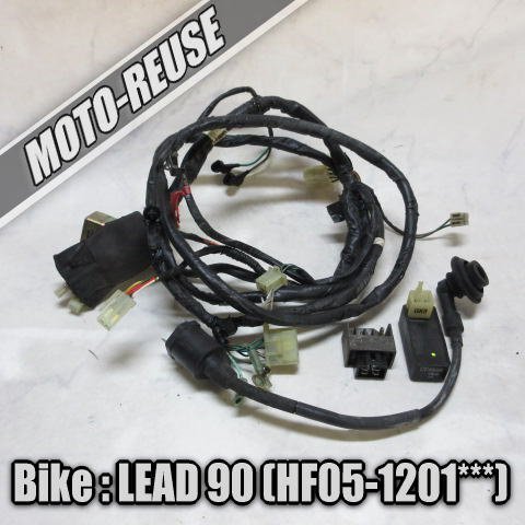 □【LEAD90 リード90 HF05】純正メインハーネス+電装SET CDI/レギュレター/IGコイル「GK8 CF488B」□K51507拍卖
