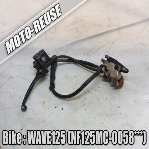 □【WAVE125i ウェーブ125 NF125MC】純正フロントブレーキASSY マスター キャリパー ホース □K78703拍卖
