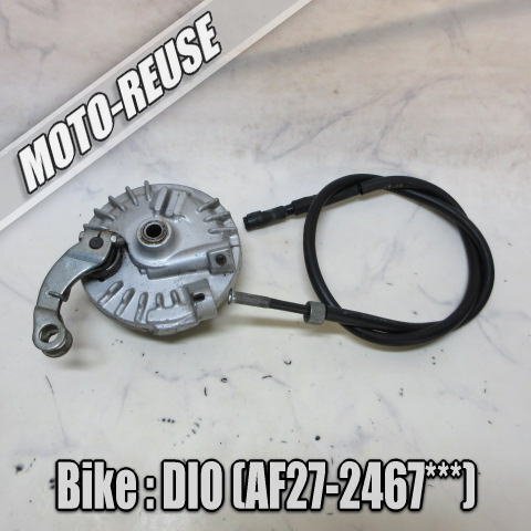 □【スーパーディオ DIO AF27 2st】純正ブレーキドラム ブレーキパネル メーターギア メーターワイヤー ケーブル □K79141拍卖