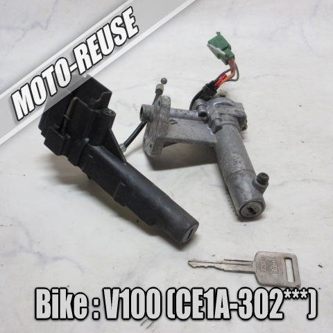 □【アドレスV100 CE11A 2st】純正キーセット 動作OK キーSET(製作キー)□K68662拍卖