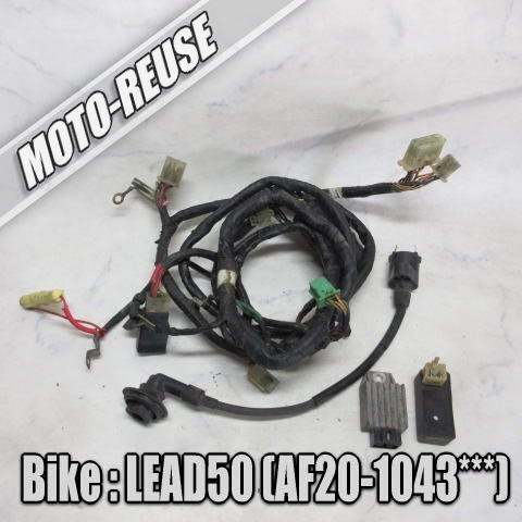 □【LEAD50 リード50 AF20 2st】純正メインハーネス+電装SET CDI/レギュレター/IGコイル/イグナイター「KG8 CF488B」□K67818拍卖