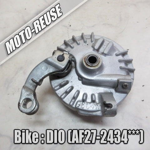 □【スーパーディオ DIO AF27】純正フロントブレーキパネル(A) ブレーキドラム メーターギア□K68339拍卖