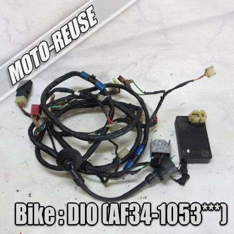 □【Live ライブディオ AF34/前期】純正メインハーネス+電装セット CDI/レギュレター/IGコイル/イグナイター「GBL CI649」□K79394拍卖