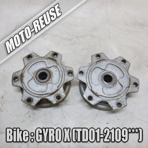 □【GYRO X ジャイロX TD01 2st】純正リアハブ 左右セット 6穴 19山□K69369拍卖
