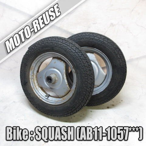 □【SQUASH スカッシュ AB11】純正ホイールセット 前後 フロント リア □K79604拍卖