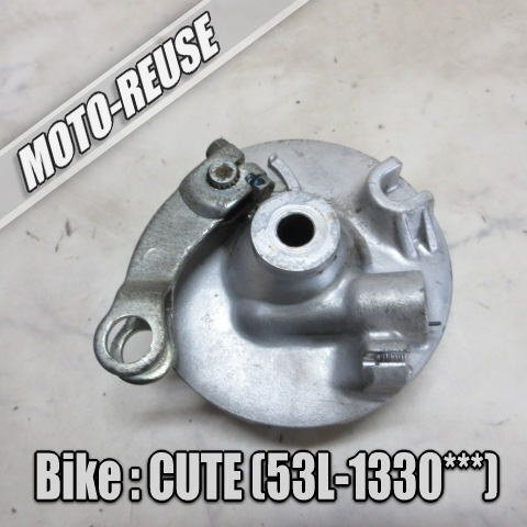 □【CUTE キュート 53L】純正フロントブレーキパネル(A) ドラム メーターギア ライニング シュー□K73503拍卖