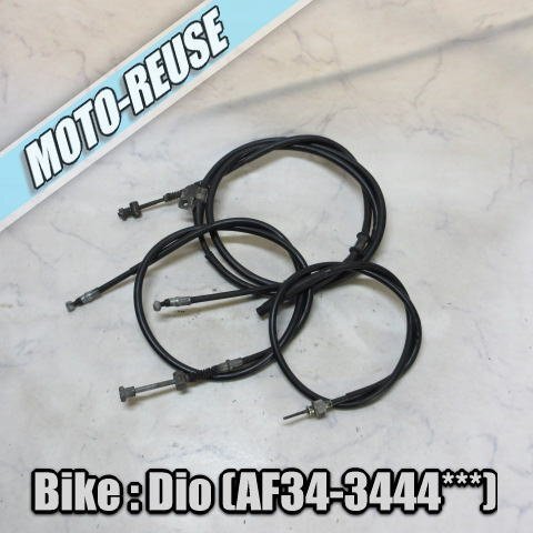 □【Live Dio ライブディオ AF34】純正ワイヤーセット メーター フロントブレーキ リアブレーキ ワイヤー (レターパックプラス)□K72405拍卖