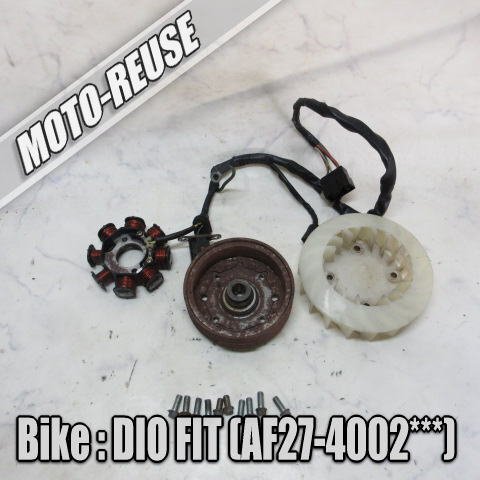□【DIO FIT ディオフィット AF27 2st】純正ジェネレーター ゼネレーター ステーターコイル ダイナモ□K76489拍卖