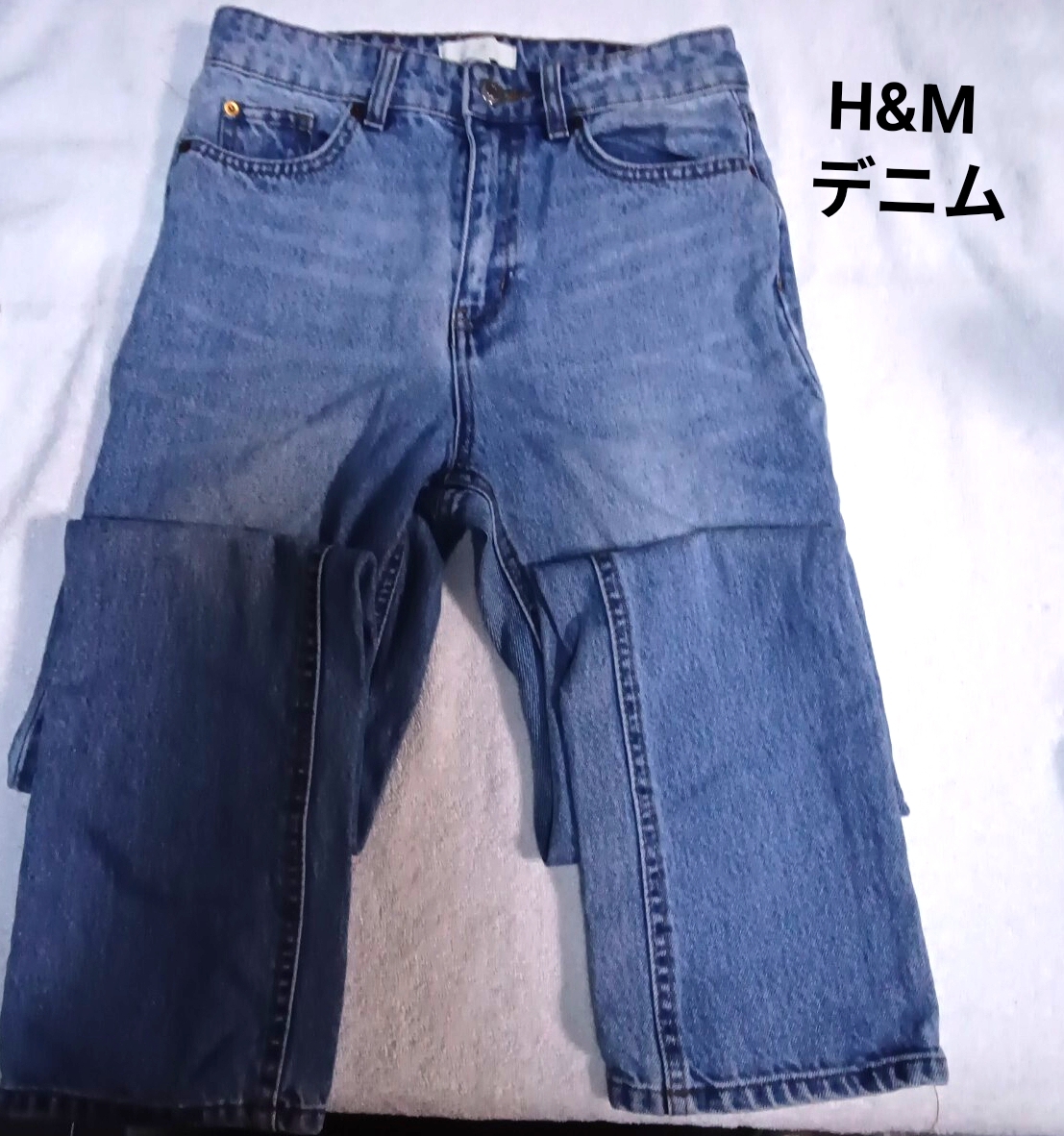 H&M ライトブルーデニム EUR34 パンツ デニム ストレート 拍卖