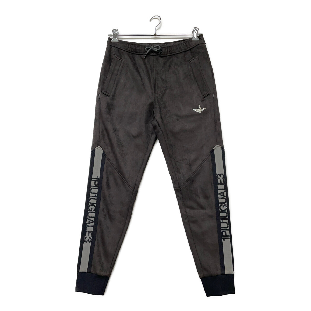 coco 中古 ウノピュウノウグァーレトレ 1piu1uguale3 メンズ パンツ 3(S) グレー スエード リブ 防寒 レターパックプラス発送可 K022762拍卖