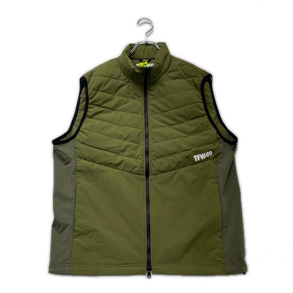 coco 未使用品 ティーエフダブリュー フォーティーナイン TFW49 メンズ ダウンベスト L カーキ レターパックプラス発送可 K018367拍卖