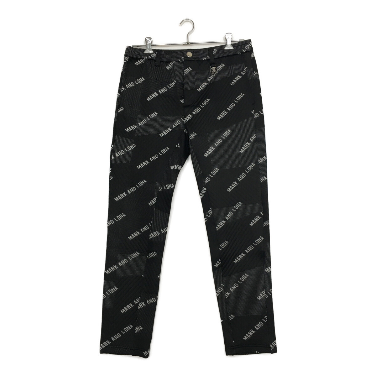 coco 中古 マークアンドロナ MARK&LONA メンズ パンツ 50(LL) ブラック 黒 総柄 秋冬 レターパックプラス発送可 K023128拍卖